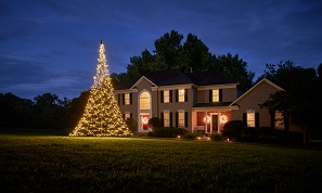 Kerstboomverlichting voor vlaggenmasten
